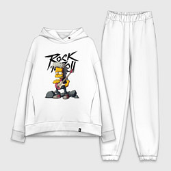 Женский костюм оверсайз Simpsons Rock, цвет: белый