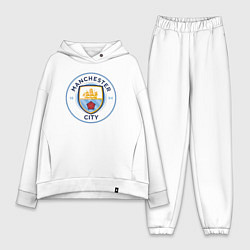 Женский костюм оверсайз Manchester City FC, цвет: белый