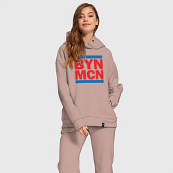 Женский костюм оверсайз Run Bayern Munchen, цвет: пыльно-розовый — фото 2