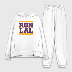 Женский костюм оверсайз Run Lakers, цвет: белый