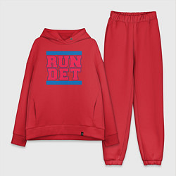 Женский костюм оверсайз Run Detroit Pistons, цвет: красный