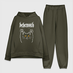 Женский костюм оверсайз Behemoth rock cat, цвет: хаки