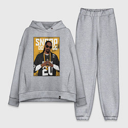 Женский костюм оверсайз Snoop dogg с цепями, цвет: меланж