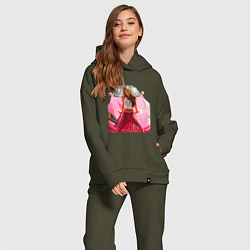 Женский костюм оверсайз Суши Девон Аоки Honda s2000, цвет: хаки — фото 2