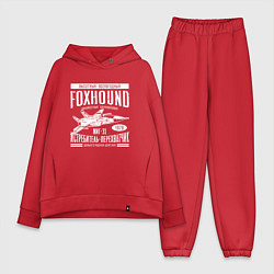 Женский костюм оверсайз Миг-31 Foxhound, цвет: красный