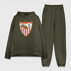Женский костюм оверсайз Sevilla, цвет: хаки