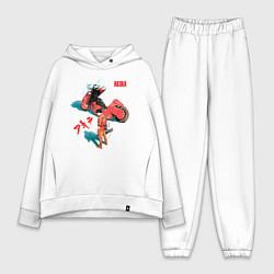 Женский костюм оверсайз Akira киберпанк аниме и манга, цвет: белый