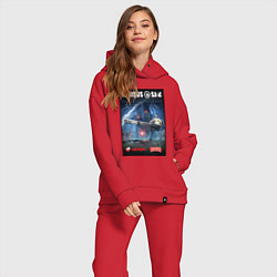 Женский костюм оверсайз Serious Sam 1 - second encounter, цвет: красный — фото 2