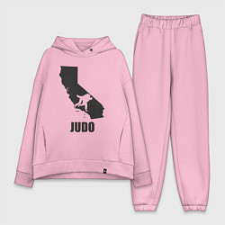 Женский костюм оверсайз Дзюдо Калифорния, цвет: светло-розовый