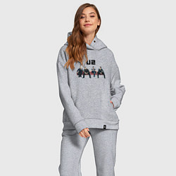 Женский костюм оверсайз U2 - A band, цвет: меланж — фото 2