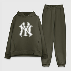 Женский костюм оверсайз New York yankees - baseball logo