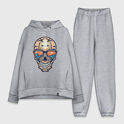 Женский костюм оверсайз Summer skull