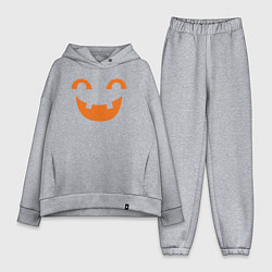 Женский костюм оверсайз Orange smile, цвет: меланж