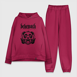 Женский костюм оверсайз Behemoth - rock panda, цвет: маджента