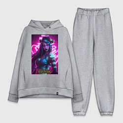 Женский костюм оверсайз League Of Legends Akali Kda, цвет: меланж