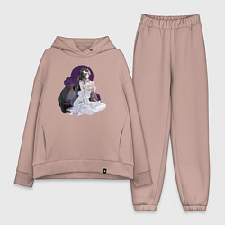 Женский костюм оверсайз Повелитель Альбедо, цвет: пыльно-розовый