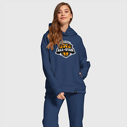 Женский костюм оверсайз All-star basket, цвет: тёмно-синий — фото 2
