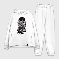 Женский костюм оверсайз Кочевник, цвет: белый