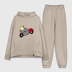 Женский костюм оверсайз Smart 452 - Mad Toaster, цвет: миндальный