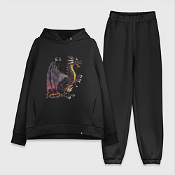 Женский костюм оверсайз HOMM3 Black Dragon, цвет: черный