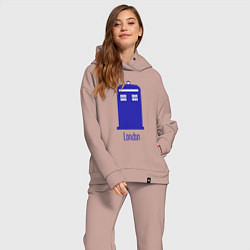 Женский костюм оверсайз Tardis - London, цвет: пыльно-розовый — фото 2