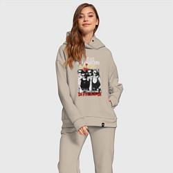 Женский костюм оверсайз Depeche Mode - A woman violator, цвет: миндальный — фото 2