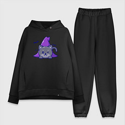 Женский костюм оверсайз Halloween kitty, цвет: черный