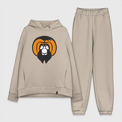 Женский костюм оверсайз Орангутан, цвет: миндальный