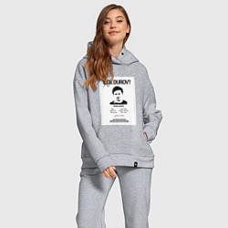 Женский костюм оверсайз Freedurov - Где Дуров, цвет: меланж — фото 2