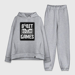 Женский костюм оверсайз Игры 8 бит, цвет: меланж
