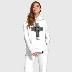 Женский костюм оверсайз Русь славянская, цвет: белый — фото 2