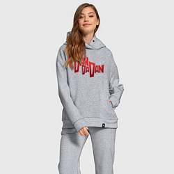 Женский костюм оверсайз Dandadan Logo, цвет: меланж — фото 2