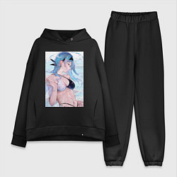 Женский костюм оверсайз Геншин Эола Лоуренс, цвет: черный