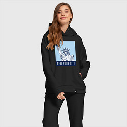 Женский костюм оверсайз New York style, цвет: черный — фото 2