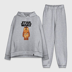 Женский костюм оверсайз Чубакка - Звездные войны, цвет: меланж