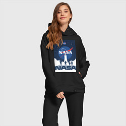 Женский костюм оверсайз NASA открытия, цвет: черный — фото 2
