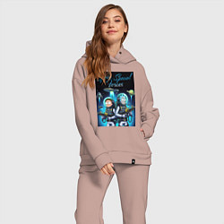 Женский костюм оверсайз Rick and Morty - space special forces, цвет: пыльно-розовый — фото 2