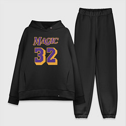 Женский костюм оверсайз Magic 32, цвет: черный