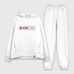 Женский костюм оверсайз Blackpink - emblem of group of South Korea, цвет: белый