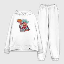 Женский костюм оверсайз Лучший шеф, цвет: белый