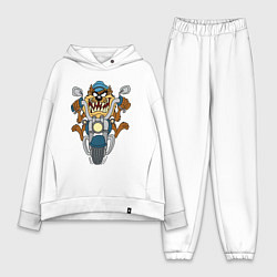 Женский костюм оверсайз Biker Taz, цвет: белый