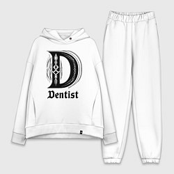 Женский костюм оверсайз D - dentist, цвет: белый