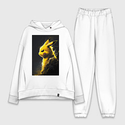 Женский костюм оверсайз Pikachu, цвет: белый