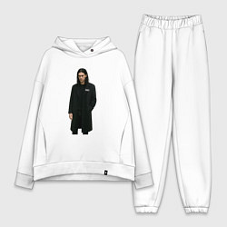 Женский костюм оверсайз Задумчивый Bones, цвет: белый