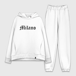 Женский костюм оверсайз Milan - Italy, цвет: белый