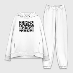 Женский костюм оверсайз Пиксельный Super Mega Ultra Epic Rep - ASCII арт,