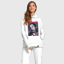 Женский костюм оверсайз Asap Rocky billboard, цвет: белый — фото 2