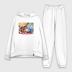 Женский костюм оверсайз Konosuba together, цвет: белый