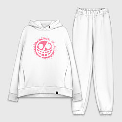 Женский костюм оверсайз Дольфламинго эмблема, цвет: белый