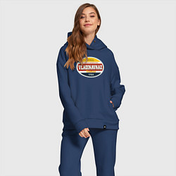 Женский костюм оверсайз Владикавказ Суперсерия, цвет: тёмно-синий — фото 2